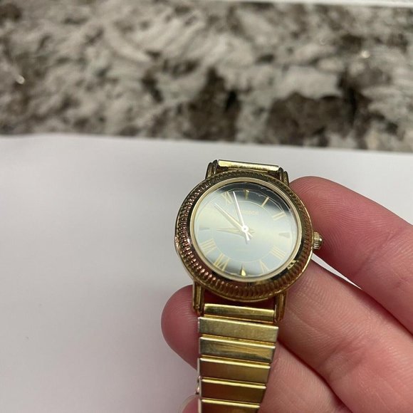 Working - Woman’s Signed McGregor LMG 515 Gold Tone Stretchy Stretch Wrist Watch - Picture 7 of 12